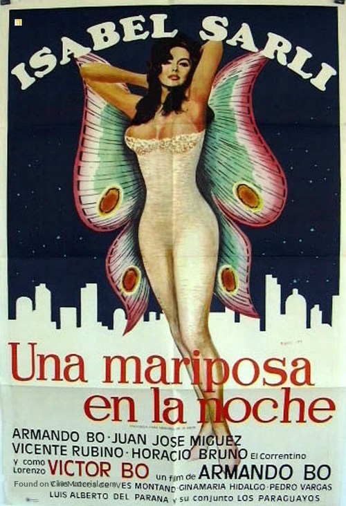 Una mariposa en la noche - Argentinian Movie Poster