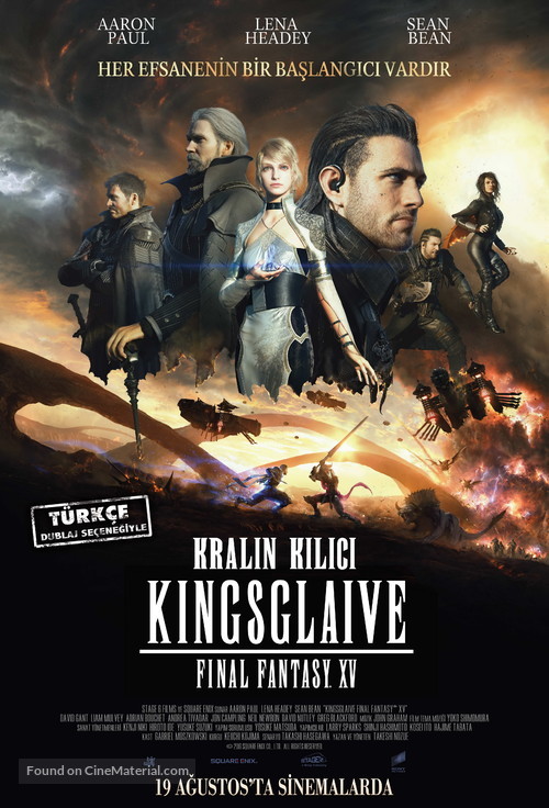 Kingsglaive: Final Fantasy XV - Turkish Movie Poster