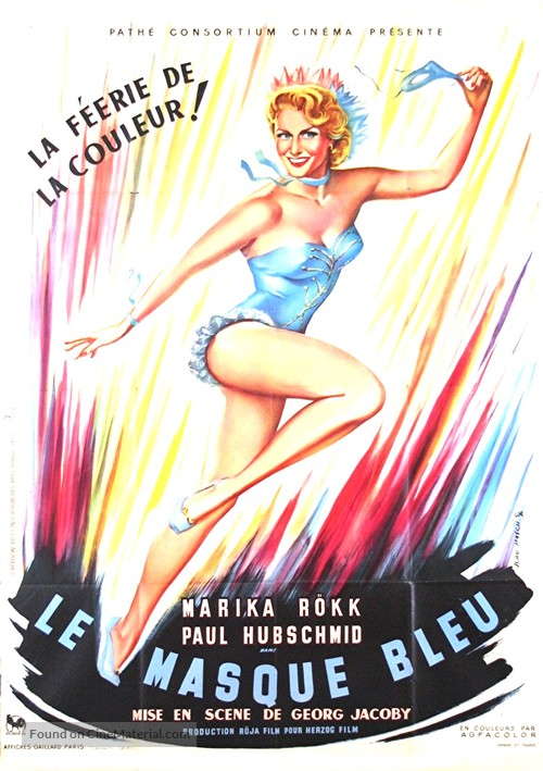 Maske in Blau - French Movie Poster