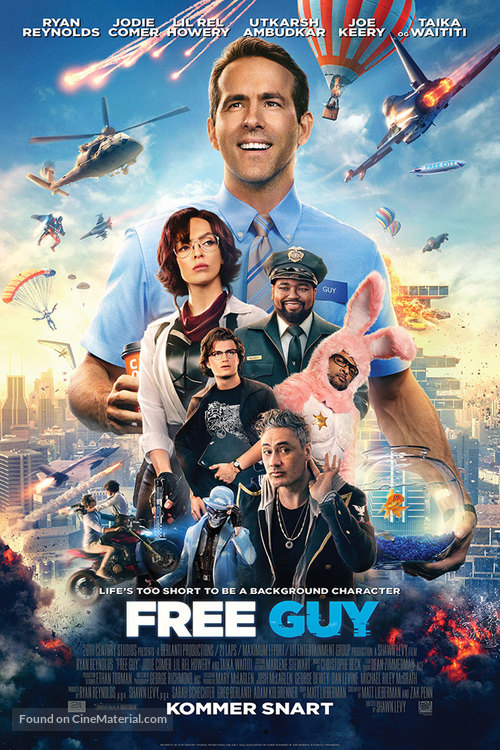 Free Guy - Danish Movie Poster