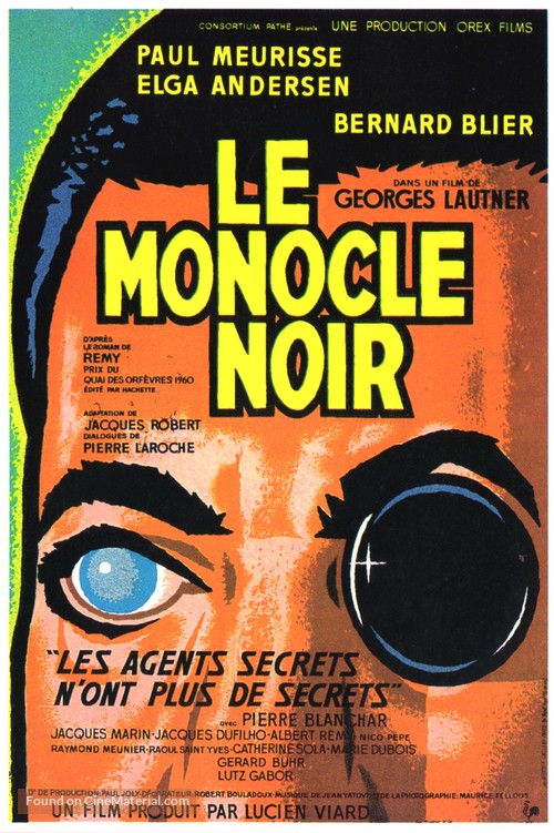 Monocle noir, Le - French Movie Poster