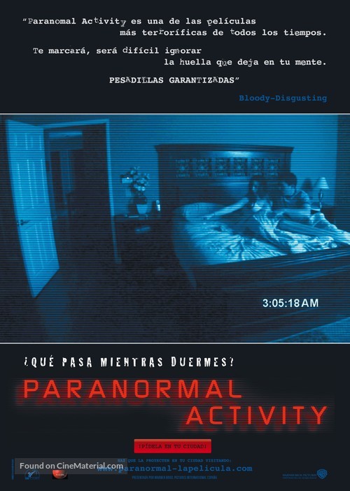 Paranormal Activity - Spanish Movie Poster