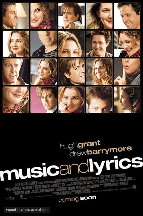 Music and Lyrics - Movie Poster