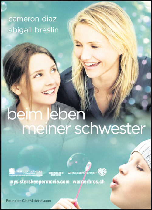 My Sister&#039;s Keeper - Swiss Movie Poster