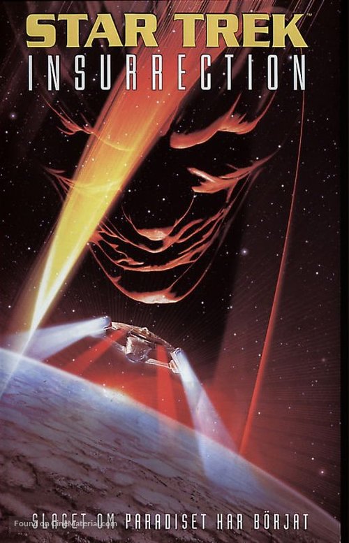 Star Trek: Insurrection - Swedish VHS movie cover
