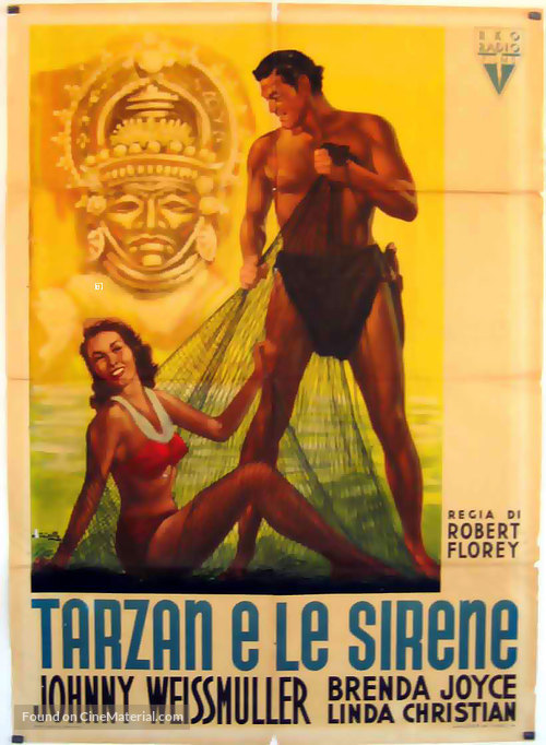 Tarzan and the Mermaids - Italian Movie Poster