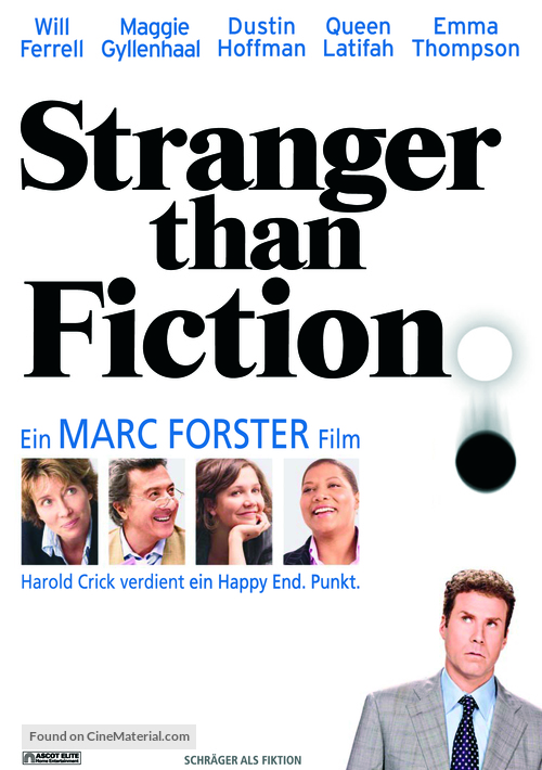 Stranger Than Fiction - Swiss DVD movie cover