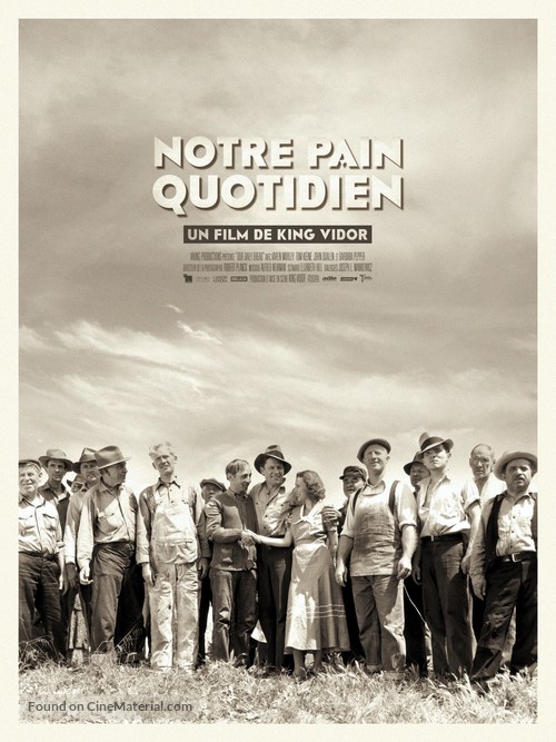 Our Daily Bread - French Re-release movie poster