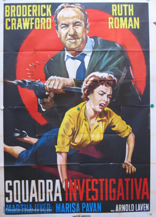 Down Three Dark Streets - Italian Movie Poster