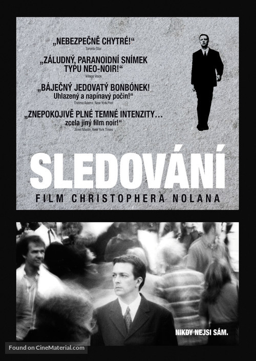 Following - Czech DVD movie cover