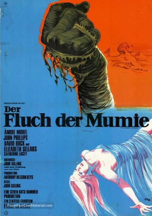 The Mummy&#039;s Shroud - German Movie Poster