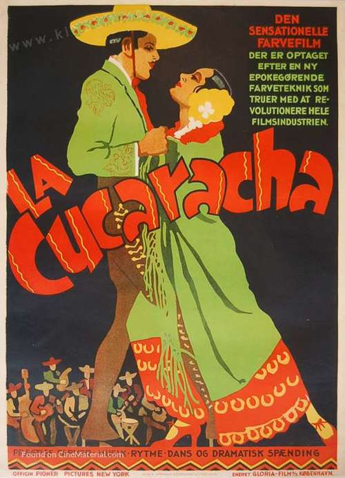La Cucaracha - Danish Movie Poster