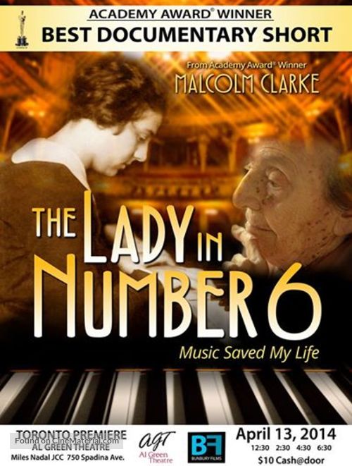 The Lady In Number 6 - Canadian Movie Poster