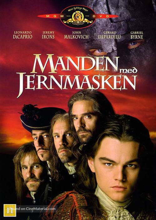 The Man In The Iron Mask - Danish DVD movie cover