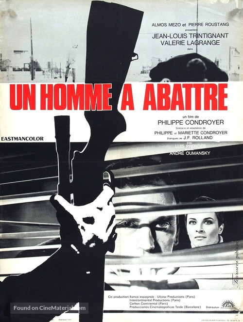 Un homme &agrave; abattre - French Movie Poster