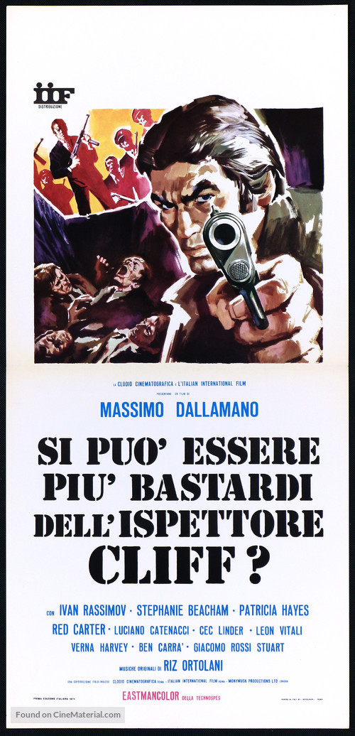 Si pu&ograve; essere pi&ugrave; bastardi dell&#039;ispettore Cliff? - Italian Movie Poster