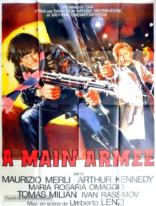 Roma a mano armata - French Movie Poster
