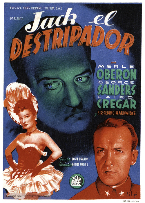 The Lodger - Spanish Movie Poster