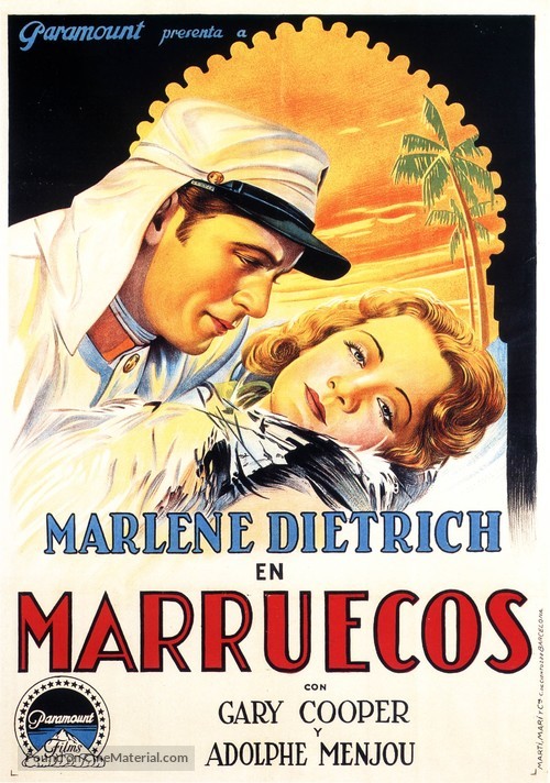 Morocco - Spanish Movie Poster