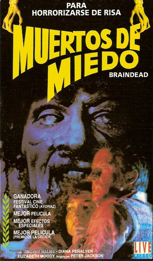 Braindead - Argentinian VHS movie cover