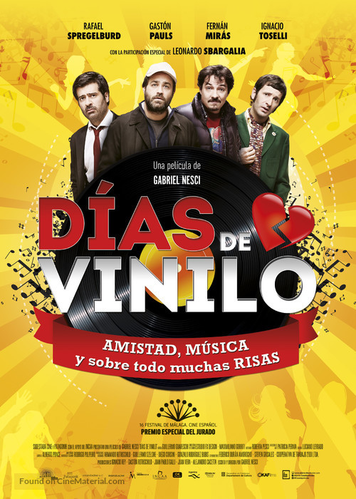 D&iacute;as de vinilo - Spanish Movie Poster