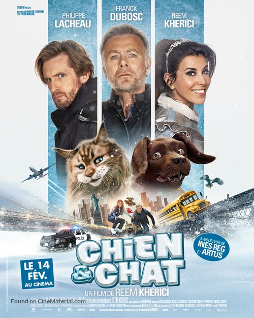 Chien et chat - French Movie Poster