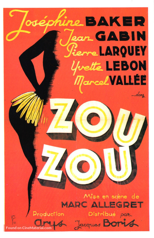 Zouzou - French Movie Poster