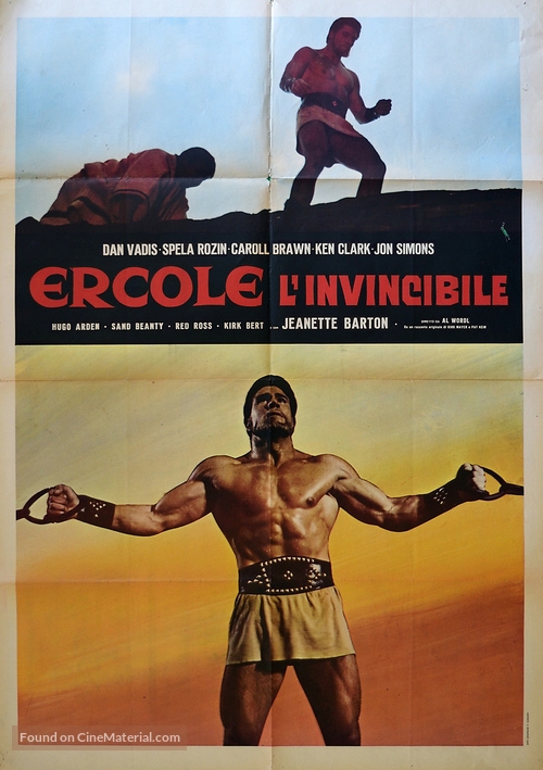 Ercole l&#039;invincibile - Italian Movie Poster