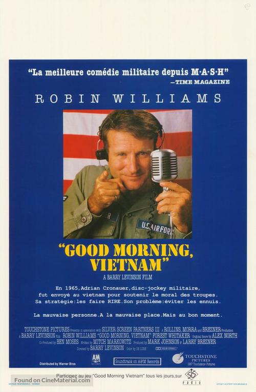 Good Morning, Vietnam - Belgian Movie Poster