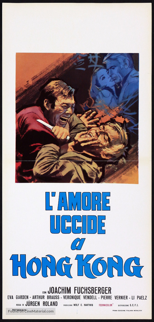 Das M&auml;dchen von Hongkong - Italian Movie Poster