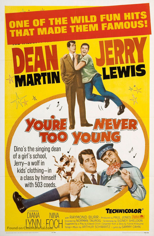 You&#039;re Never Too Young - Re-release movie poster