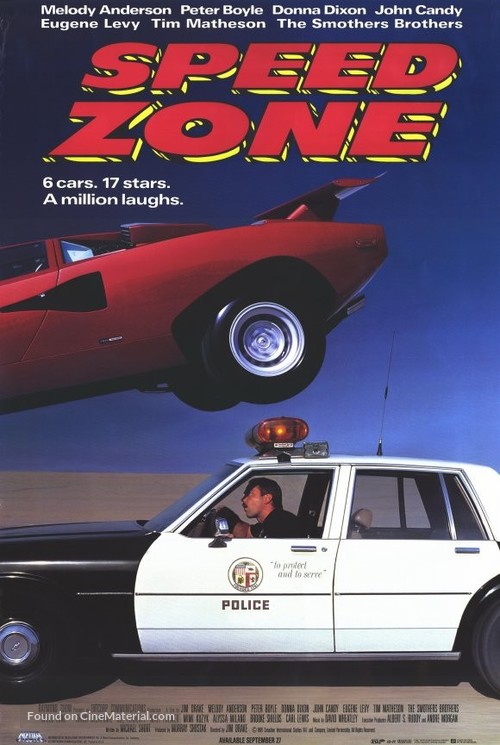 Speed Zone! - Video release movie poster
