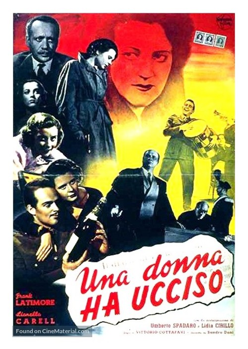 Una donna ha ucciso - Italian Movie Poster