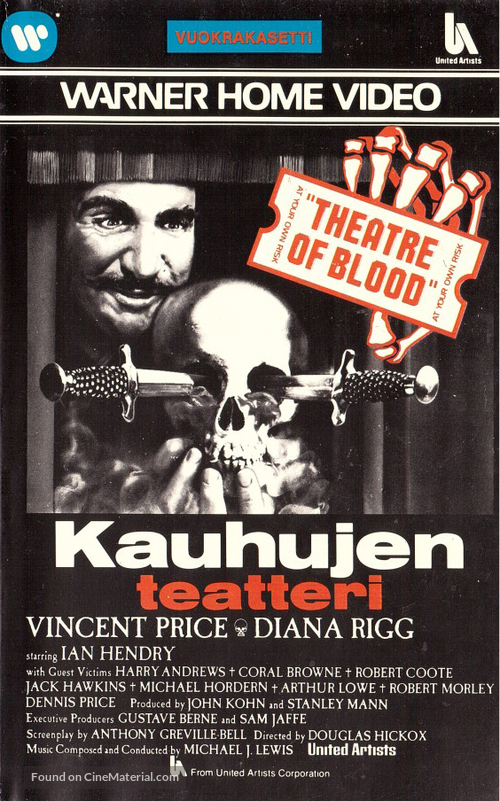 Theater of Blood - Finnish VHS movie cover