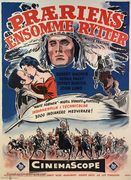 White Feather - Danish Movie Poster