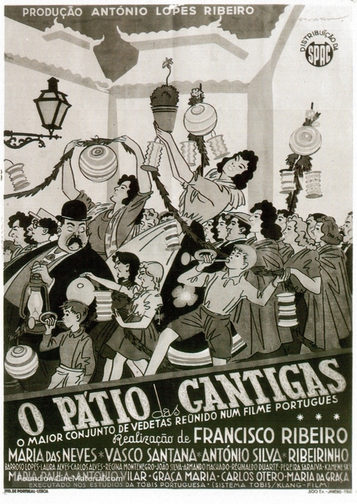 O P&aacute;tio das Cantigas - Portuguese Movie Poster