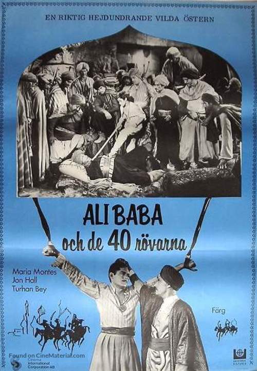Ali Baba and the Forty Thieves - Swedish Movie Poster