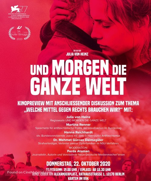 Und morgen die ganze Welt - German Movie Poster