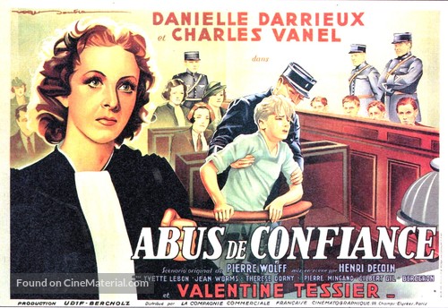 Abus de confiance - French Movie Poster