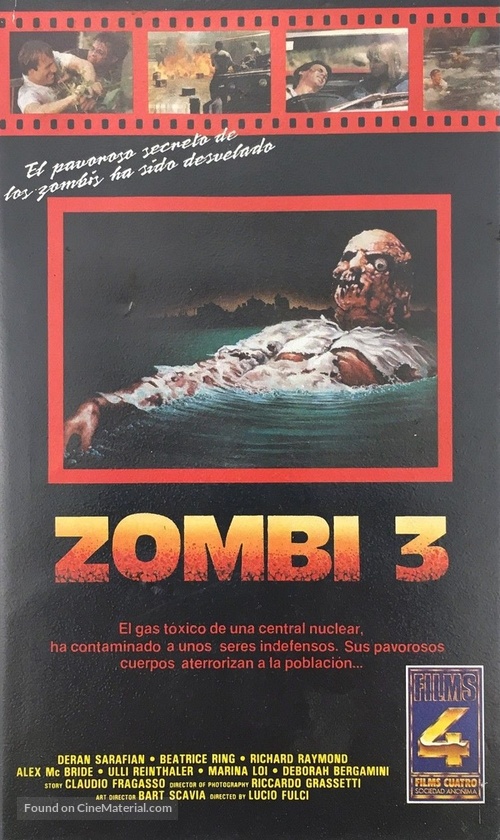Zombi 3 - Spanish VHS movie cover