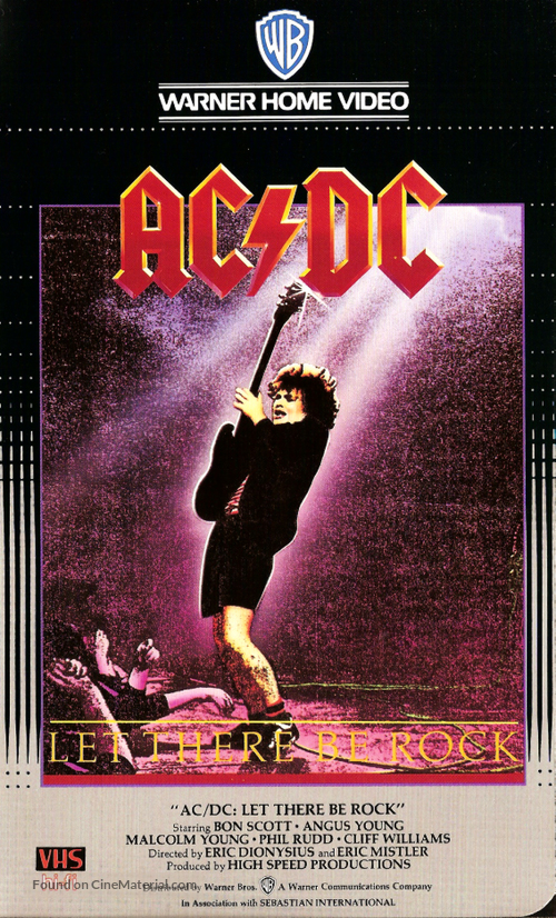 AC/DC: Let There Be Rock - VHS movie cover