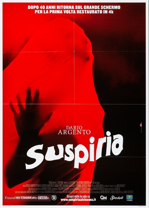 Suspiria - Italian Re-release movie poster