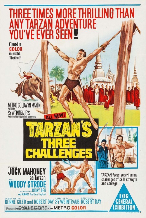 Tarzan&#039;s Three Challenges - Australian Movie Poster