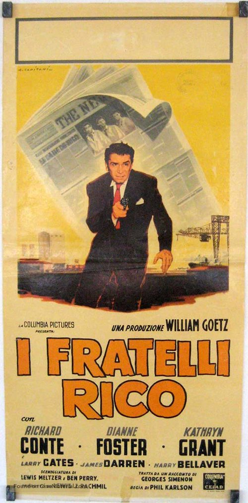 The Brothers Rico - Italian Movie Poster