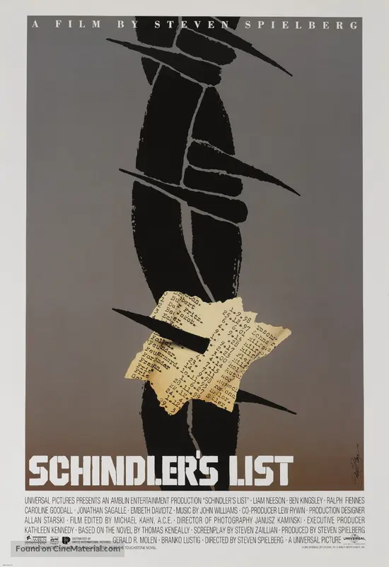 Schindler's List (1993) movie poster