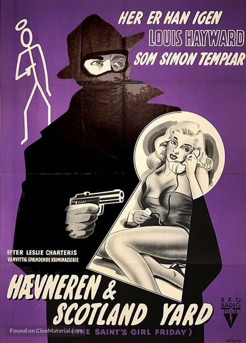 The Saint&#039;s Return - Danish Movie Poster