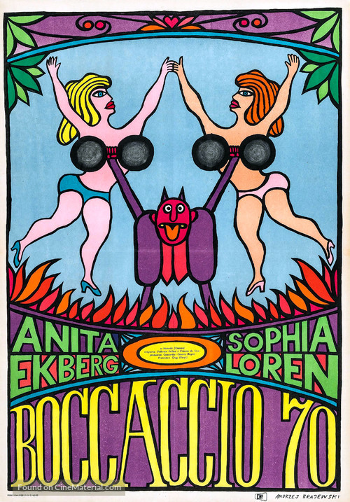 Boccaccio &#039;70 - Polish Movie Poster