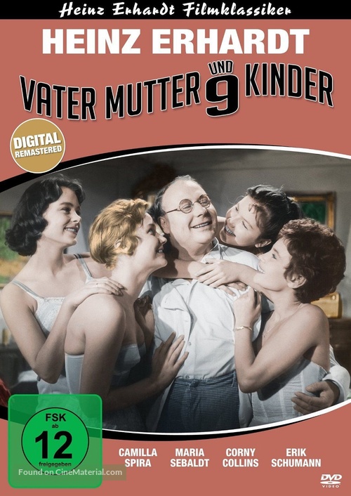 Vater, Mutter und neun Kinder - German DVD movie cover