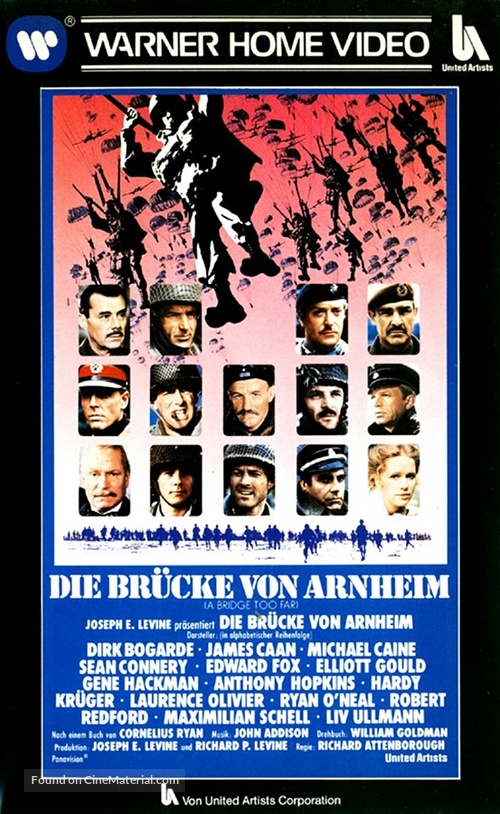 A Bridge Too Far - German VHS movie cover