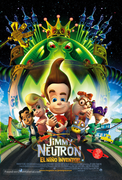 Jimmy Neutron: Boy Genius - Spanish Movie Poster